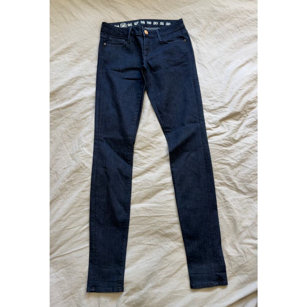Earnest Sewn Womens Harlan Skinny Blue Denim Jeans Size 25